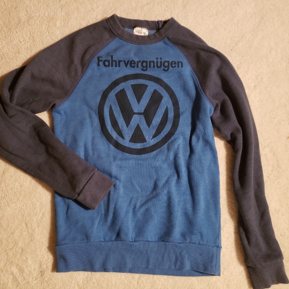 VW Volkswagen Blue Sweatshirt Pullover